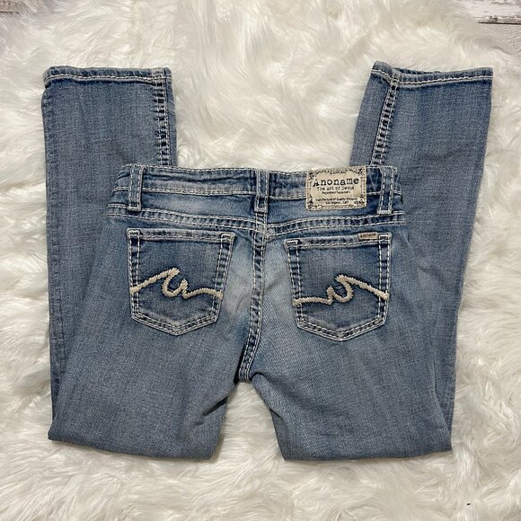 ANONAME Adriana Capri Jeans w Jewel button SIZE 27 - Picture 3 of 7
